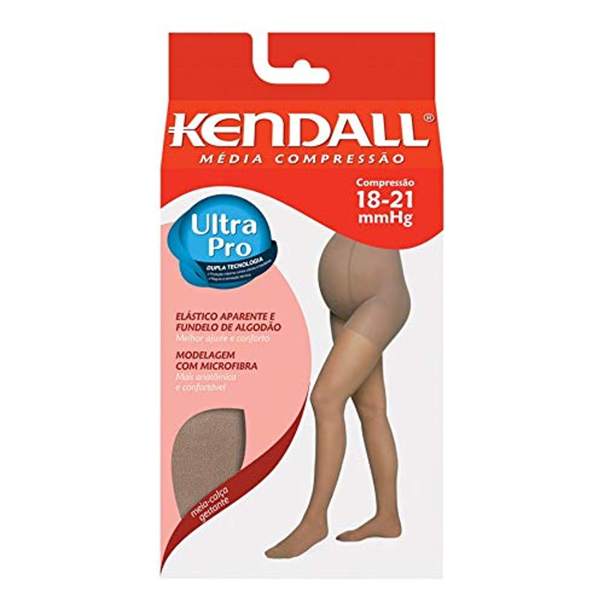 Meia Calça Feminina com Média Compressão Kendall Tamanho G