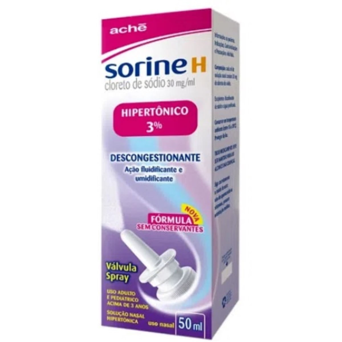 Sorine H Solução Nasal 3% Spray 50 ml