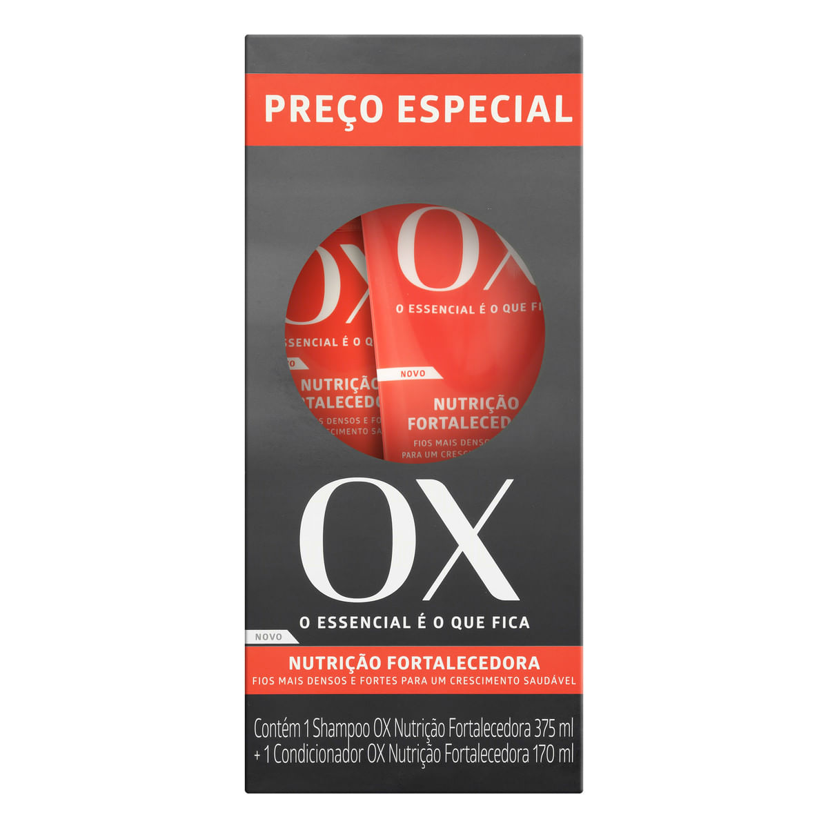 Kit de Shampoo e Condicionador Ox Cosméticos Nutrição