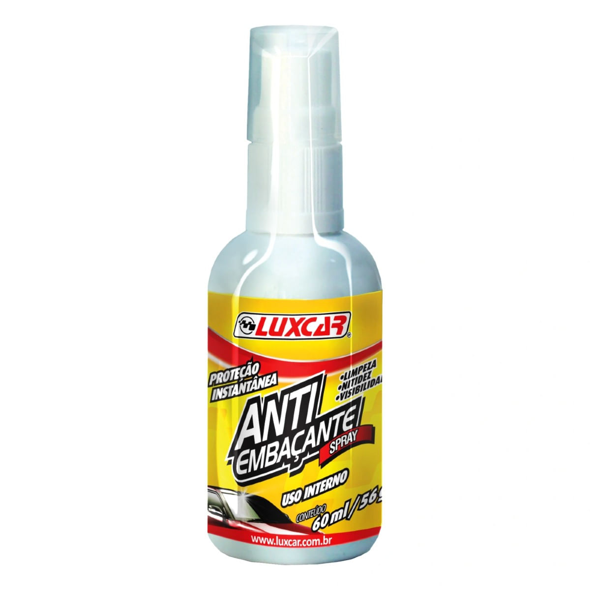 Anti Embaçante de Vidros Spray 60ml Luxcar