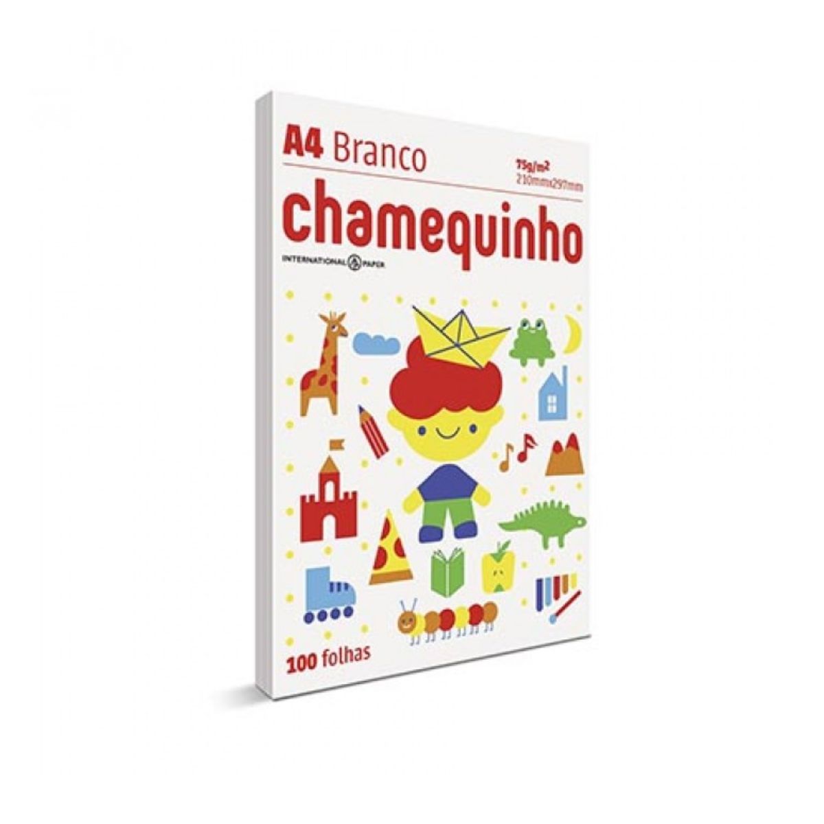 Papel Sulfite Chamequinho Chamex A4 com 100 Folhas