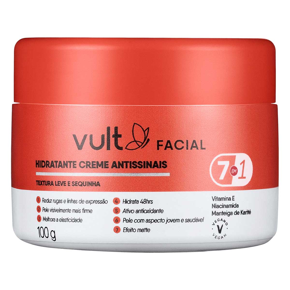 Hidratante Facial Antissinais Vult 100g