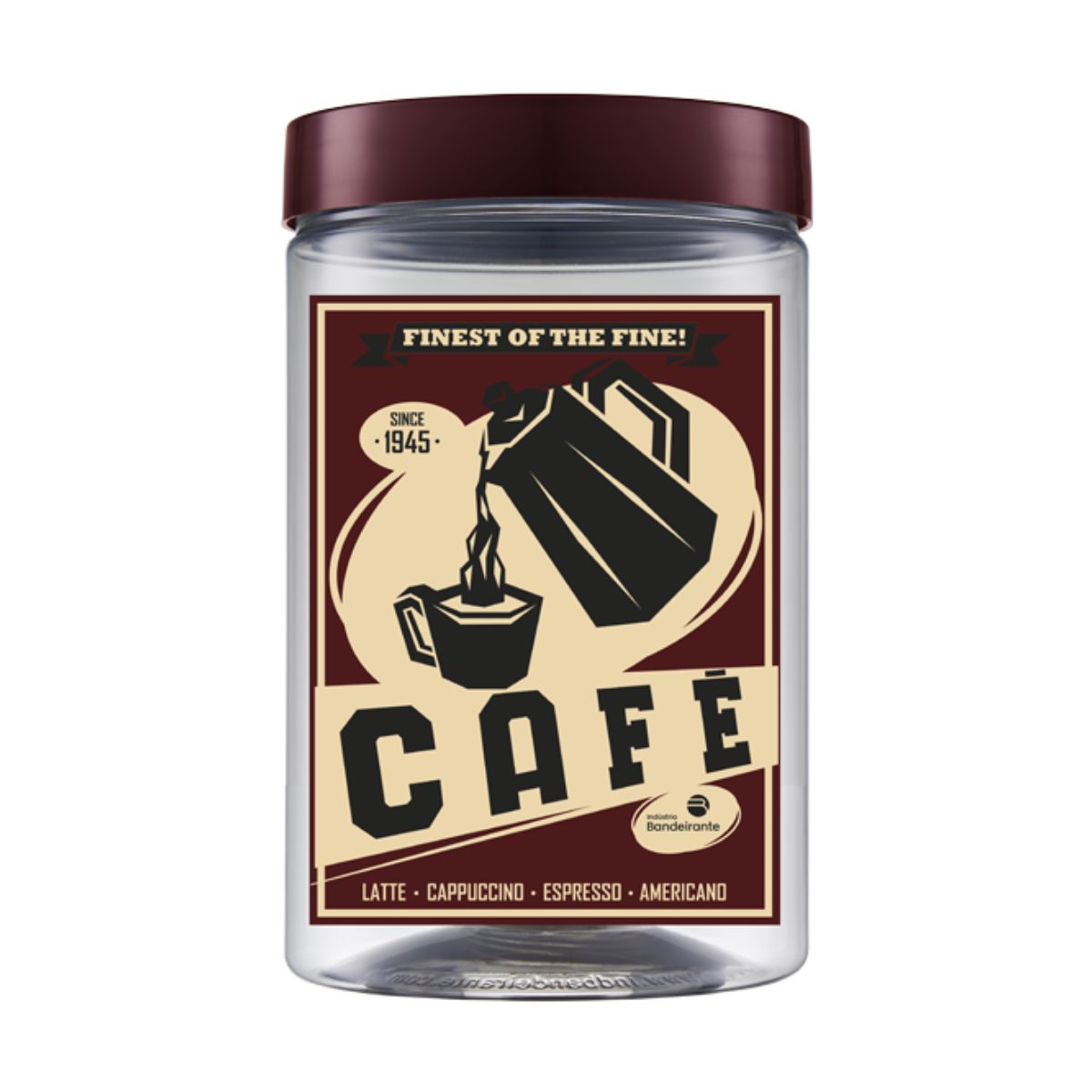 Pote para Café Plástico Bandeirante Spresso 1,5 L