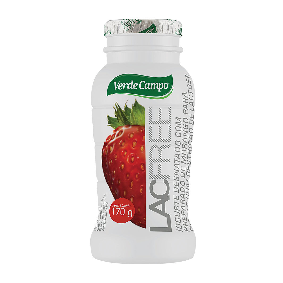 Iogurte Desnatado Verde Campo Lacfree Morango 170 g