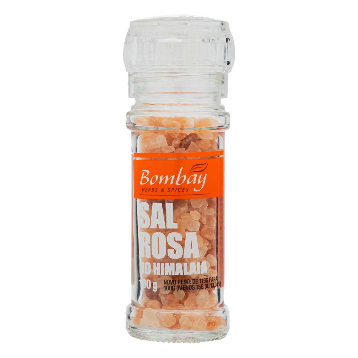 Sal Rosa do Himalaia com Moedor Bombay Herbs & Spices 100g