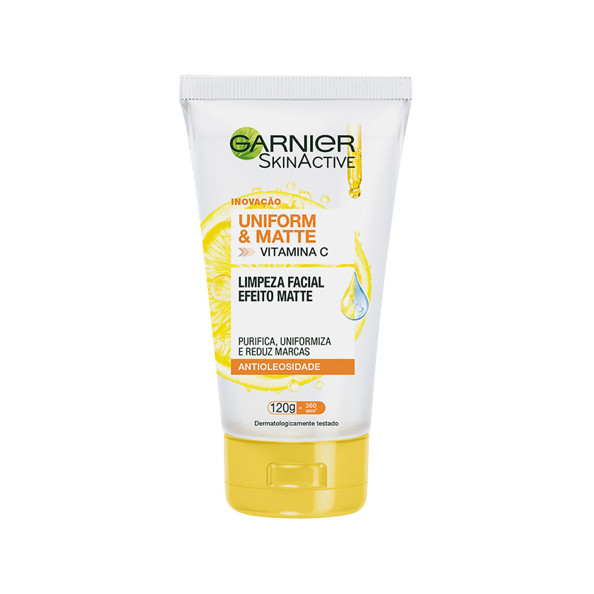 Limpeza Facial Garnier Uniform & Matte Vitamina C 120 g