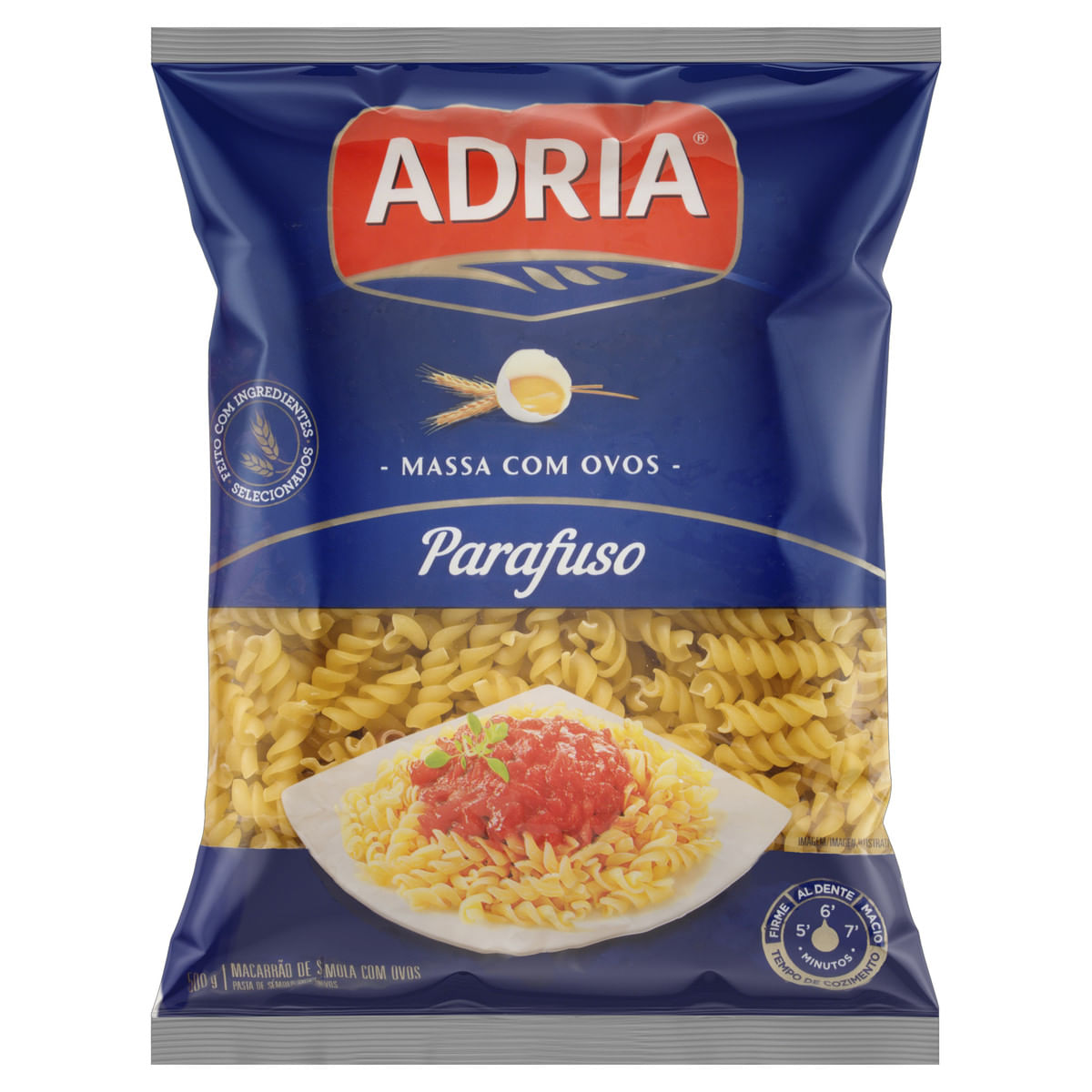 Macarrão de Sêmola com Ovos Parafuso Adria 500g