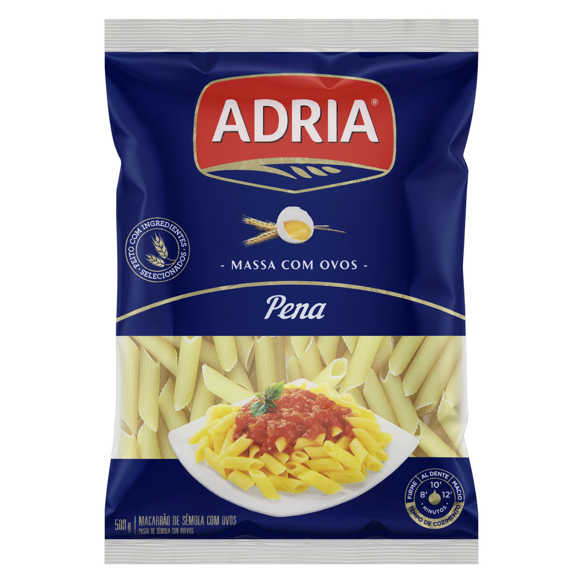 Macarrão de Sêmola com Ovos Pena Adria 500g