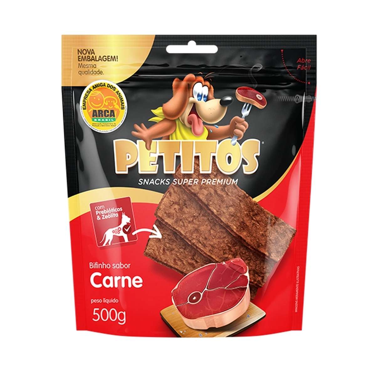 Bifinho para Cães Petitos Sabor Carne 500 g