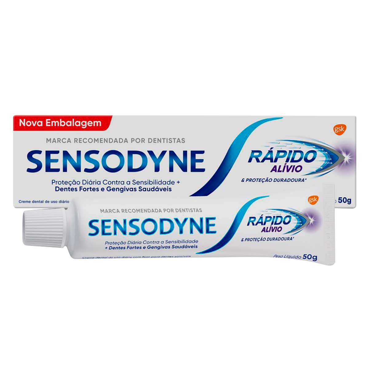 Sensodyne Rápido Alívio Para Dentes Sensíveis em 60 Segundos 50g