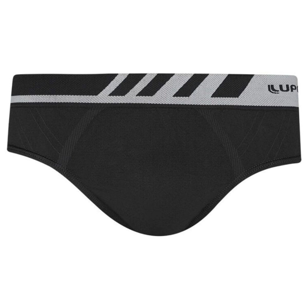 Cueca Slip Sem Costura Lupo Adulto Preta Tam G 691-002