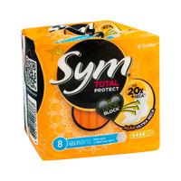 Absorvente Diário com Abas Seco Sym 8 unidades
