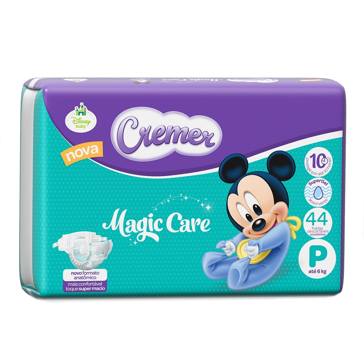 9605231_Fraldas Cremer P Disney Baby Magic Care Pacotão - 44 Unidades_1_Zoom