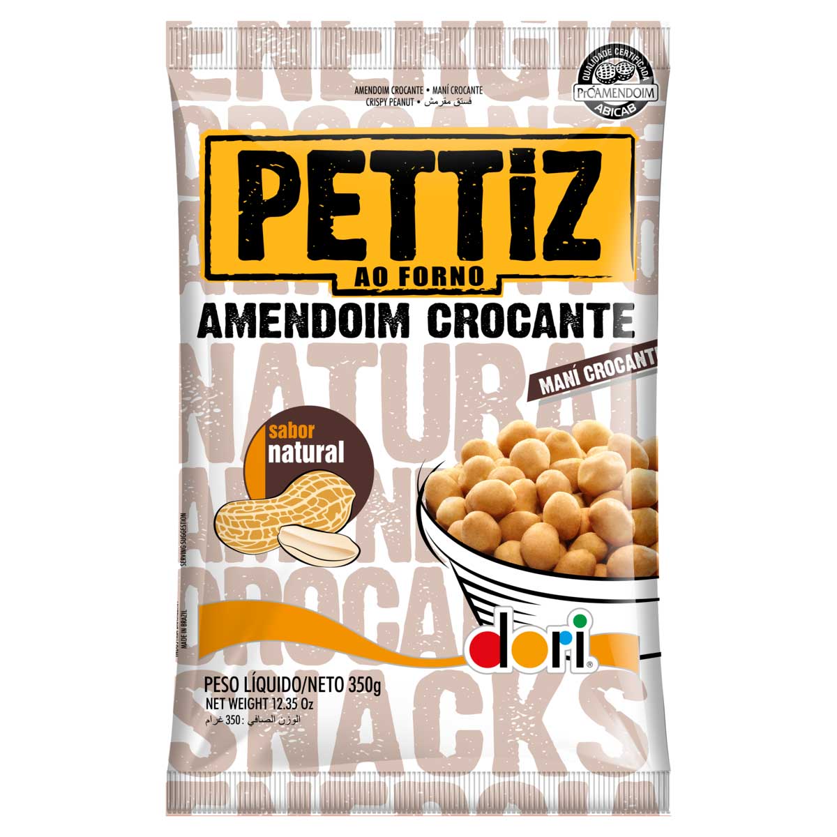 Amendoim Crocante Natural Dori Pettiz 350g