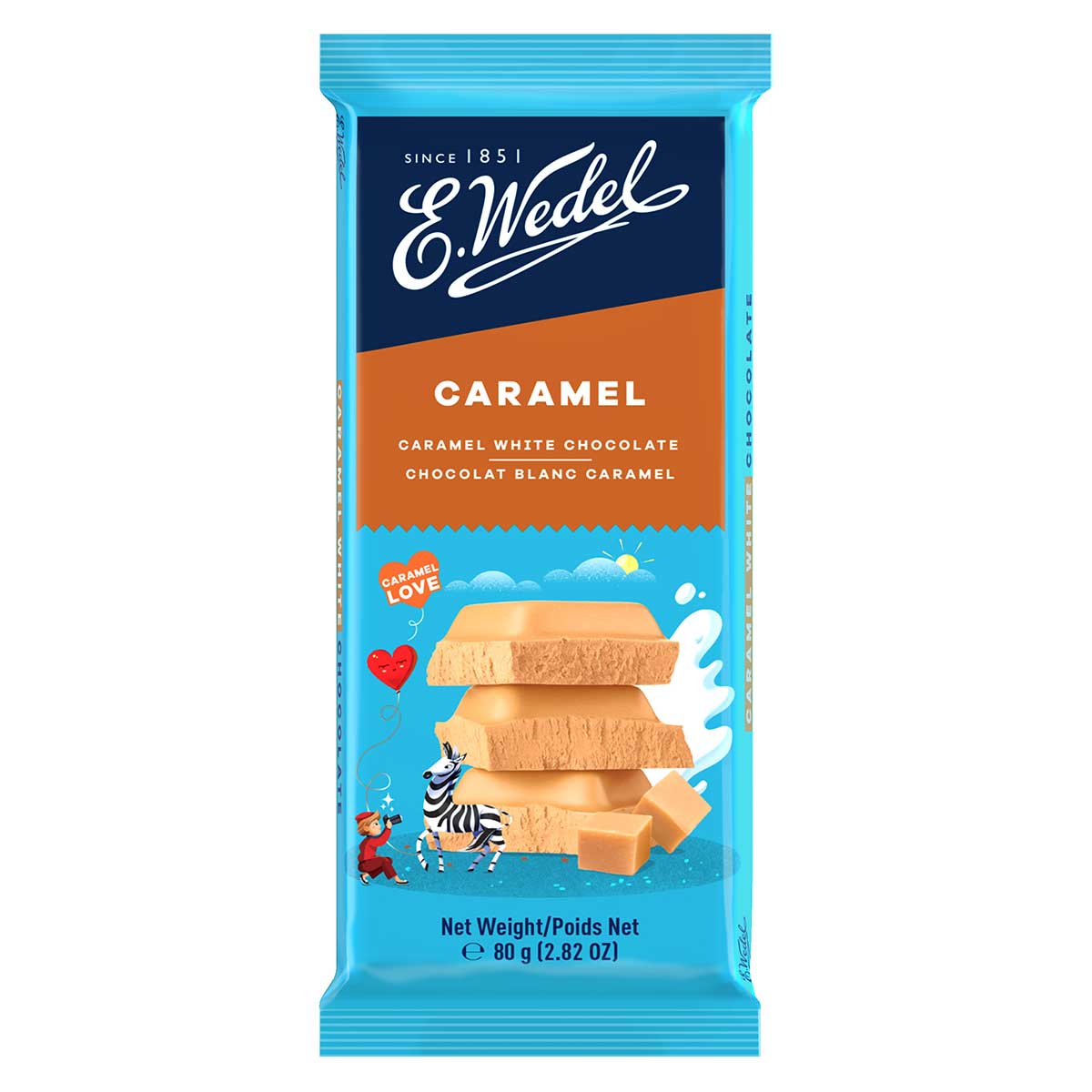 Chocolate com Caramelo Wedel 80g