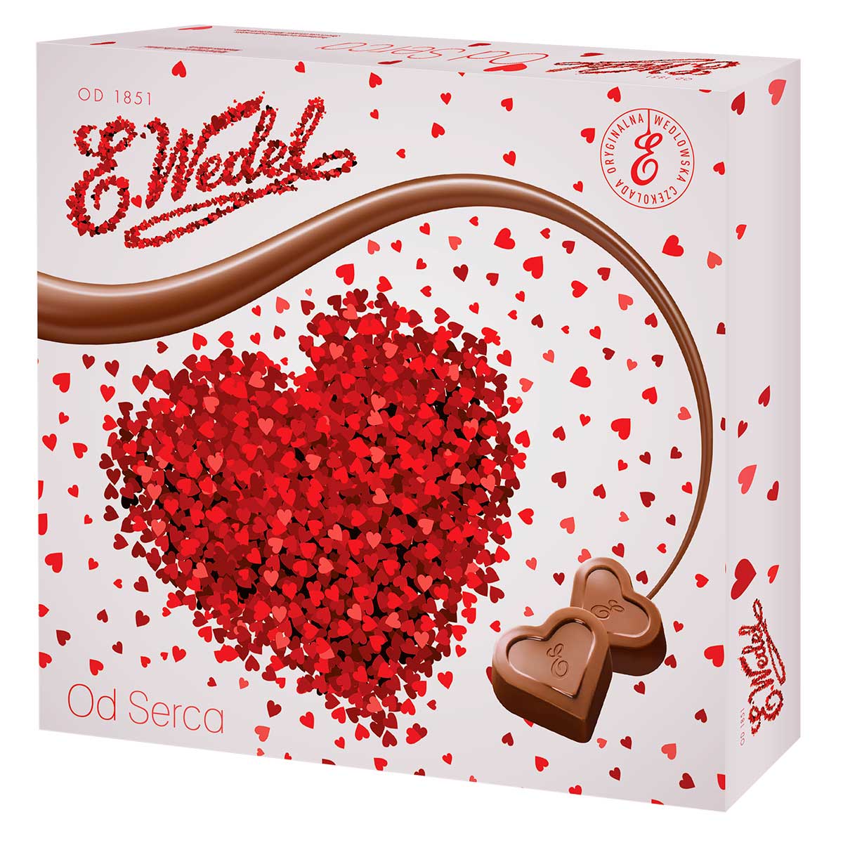 Bombom Chocolate ao Leite com Recheio Duplo de Caramelo,Leite e Flocos de Caramelo Wedel 117g