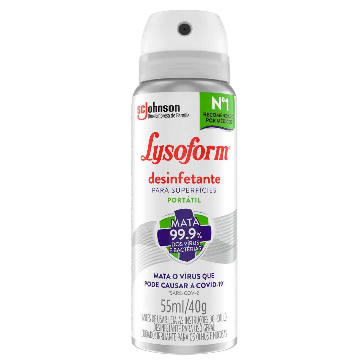 Desinfetante Superfícies para Uso Geral Aerossol Original Lysoform 55 ml