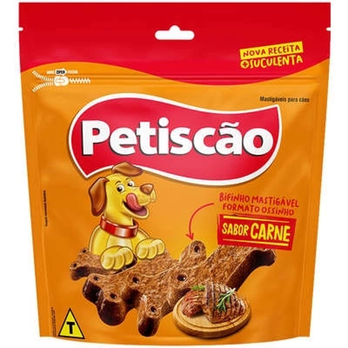 Bifinho para Cães Adultos Petiscão Sabor Carne 250g