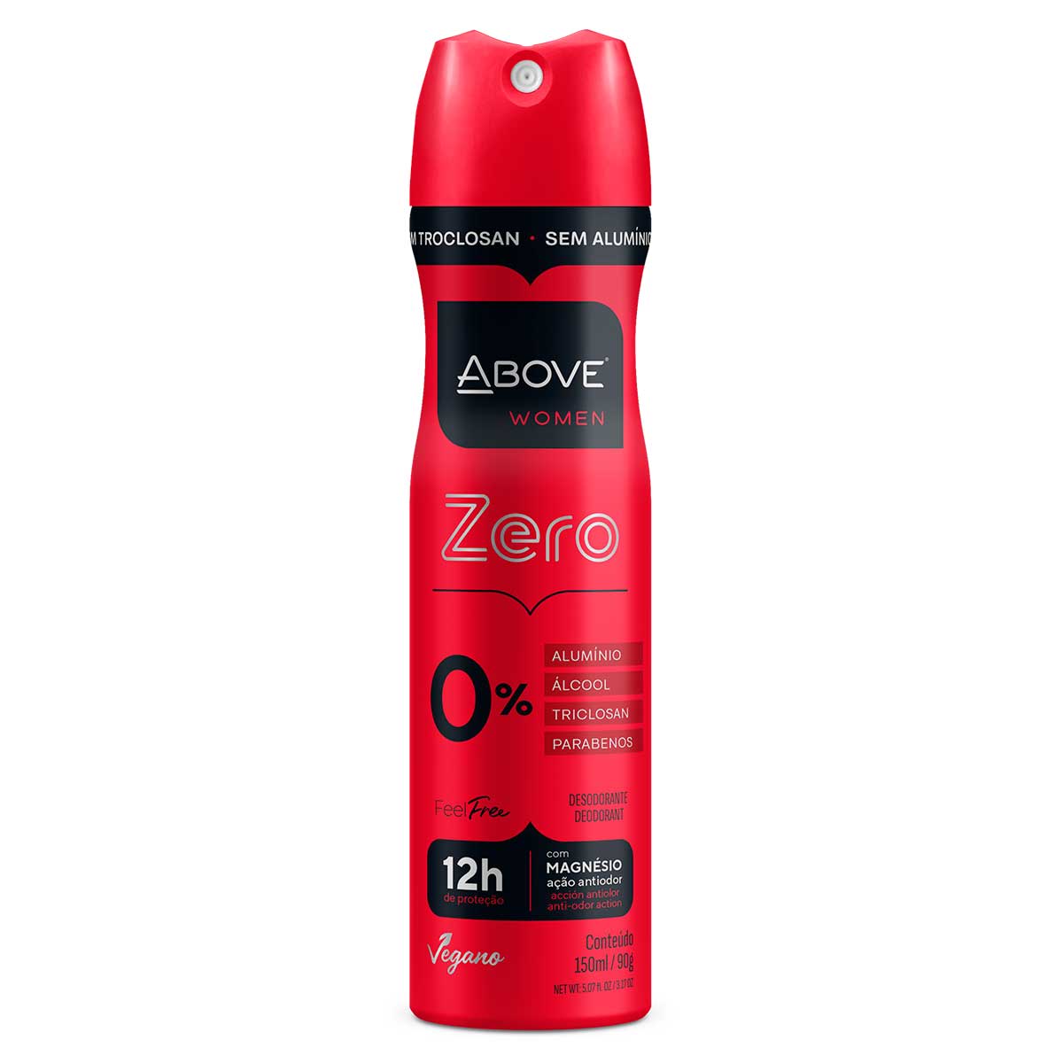 Desodorante Spray Above Zero Feminino 150ml