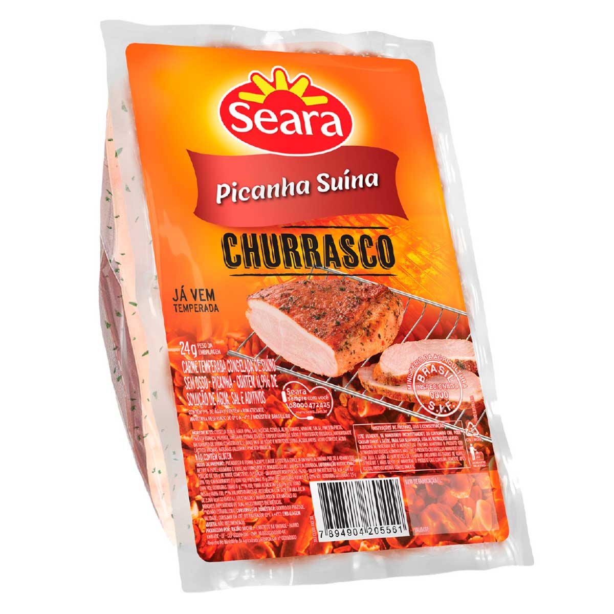 Picanha Suína Temperada Churrasco Seara Aprox. 850g