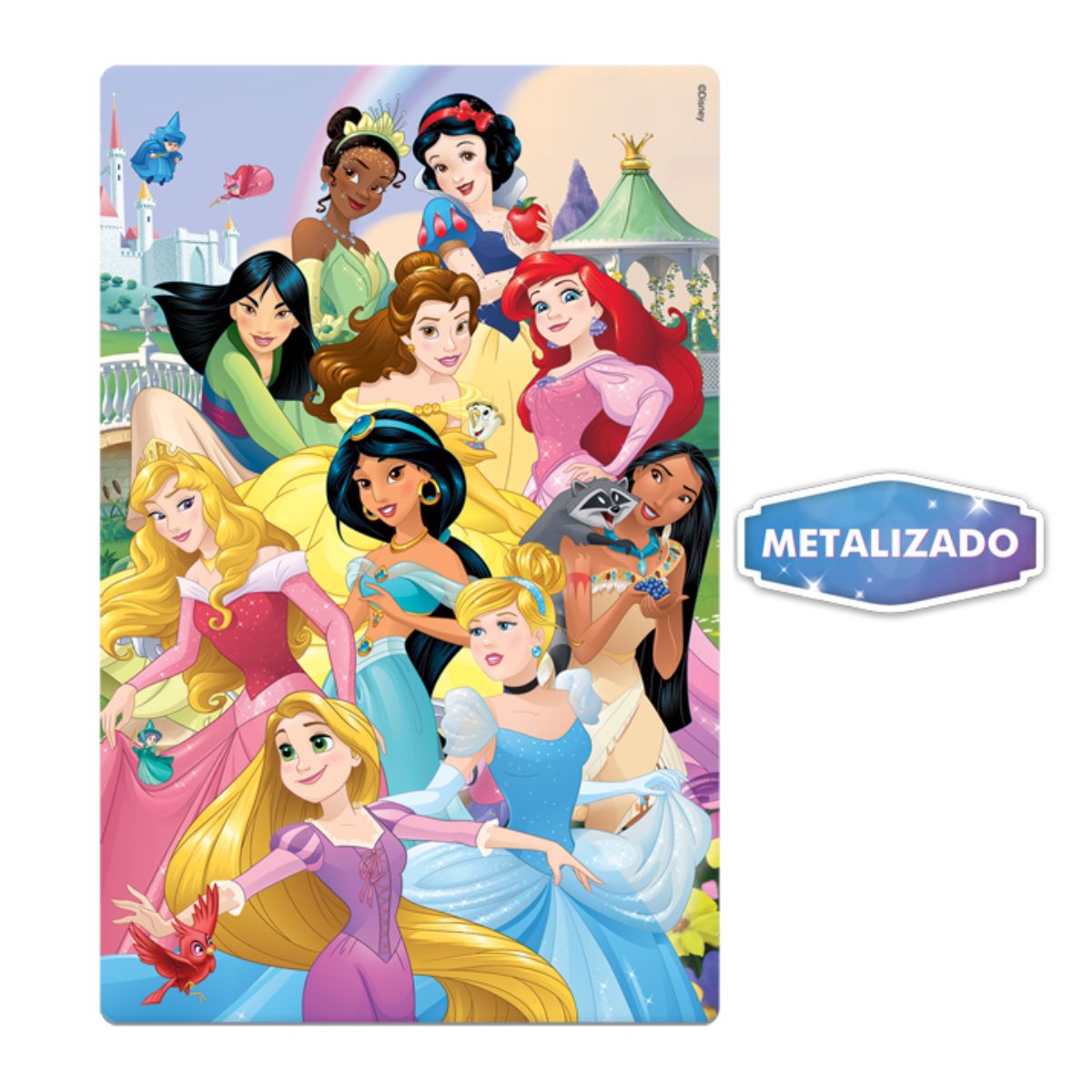 Quebra Cabeça Maleta Super Combo Feminino 1000 Peças Disney