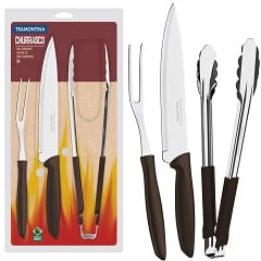 Kit de Churrasco Tramontina Plenus Aço Inox 3 Peças