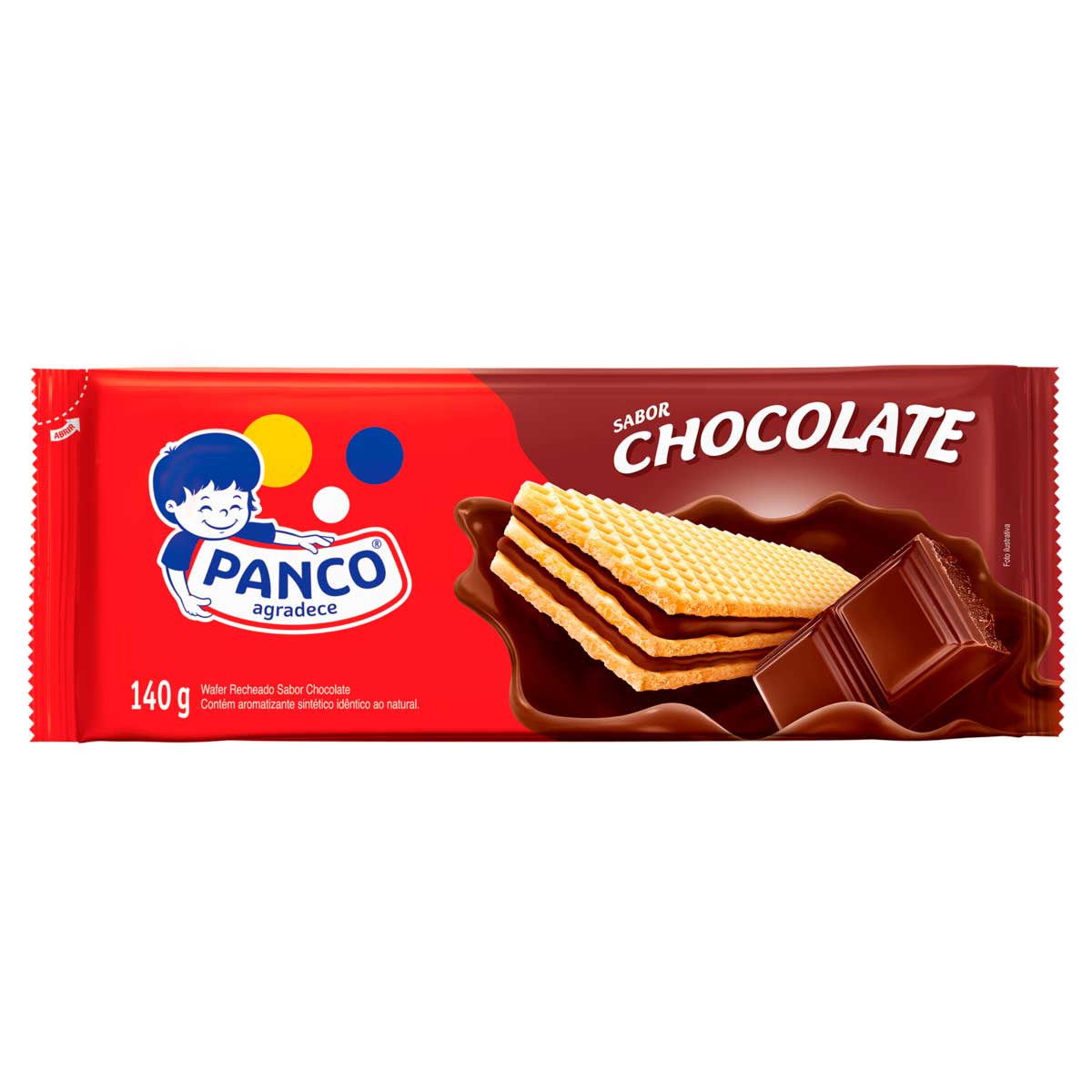 Biscoito Wafer Recheado de Chocolate Panco 140g