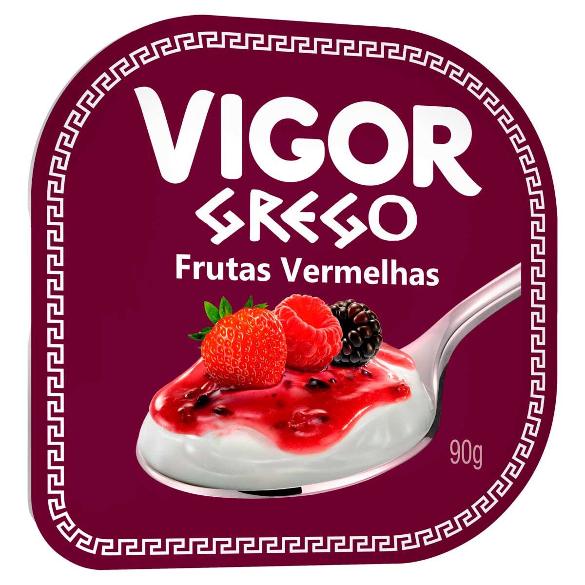 Iogurte Grego com Calda Frutas Vermelhas Vigor 90g