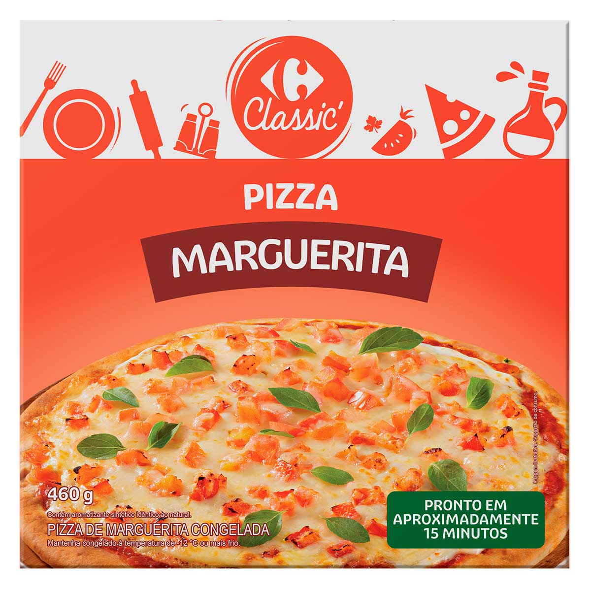 Pizza de Marguerita Carrefour Classic 460g