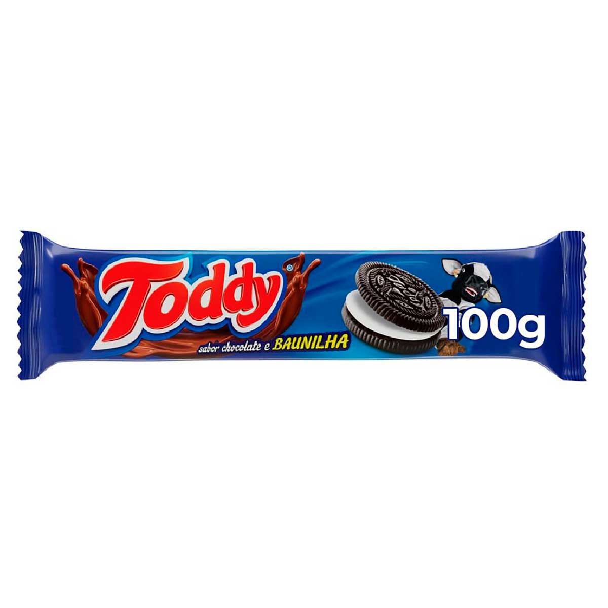 Biscoito Chocolate Recheio Baunilha Toddy Pacote 100 g