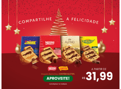 panetones nestle a partir de R$31,99
