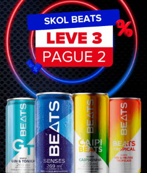 FERIADÃO BLACK: Skol Beats - Leve 3, pague 2
