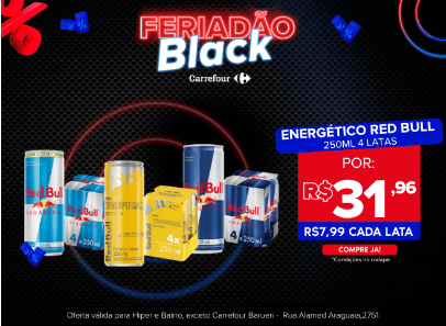 feriadão Black - redbull