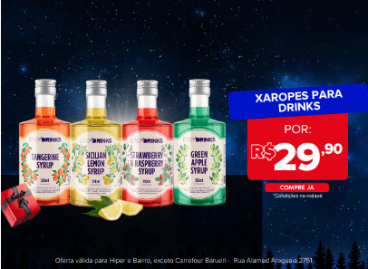 promoção drinks